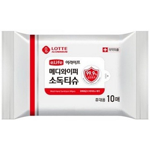 메디와이퍼 소독티슈 리필형 10매