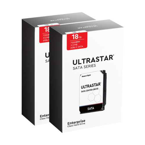 Western Digital Ultrastar DC HC550 박스 패키지 7200/512M WUH721818ALE6L4 (2x18TB)