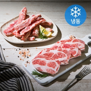 우수푸드원 6다이닝 이베리코 돼지고기 목살 300g + 갈비살 300g (1개)_이미지