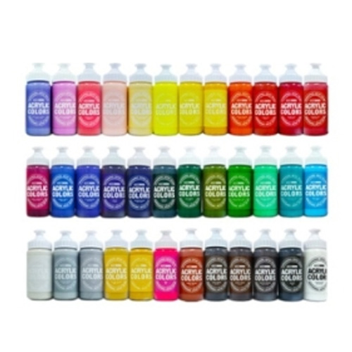 종이나라 비비드 아크릴물감 세트 220ml (36색)_이미지