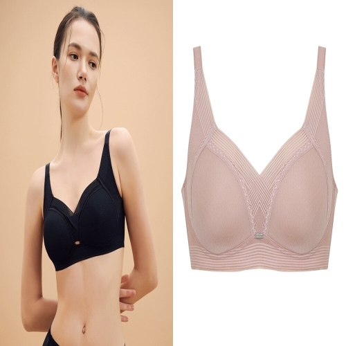 와코루 A컵 하이컴포트 직조패드 노와이어 브라_WBRX301A