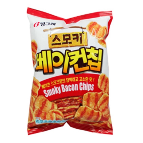 빙그레 스모키 베이컨칩 70g (16개)_이미지