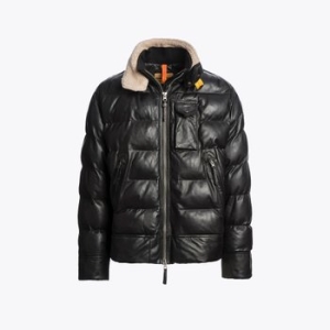 파라점퍼스 남성 가죽 재킷 지안 레더 블랙_25WMPMJKLE03PJ0541_이미지