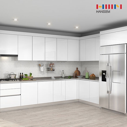 한샘 원더화이트 슬림 ㄱ자 냉장고장 (~4.7m)_이미지