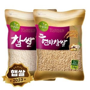 현대농산 국산 찹쌀 5kg+현미찹쌀 5kg 혼합곡_이미지
