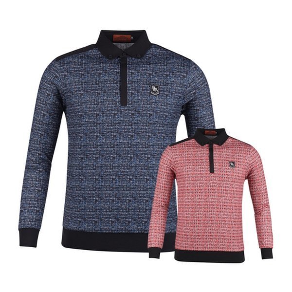 럭스골프 야마구치 히든 반집업 긴팔 티셔츠 YG2A419