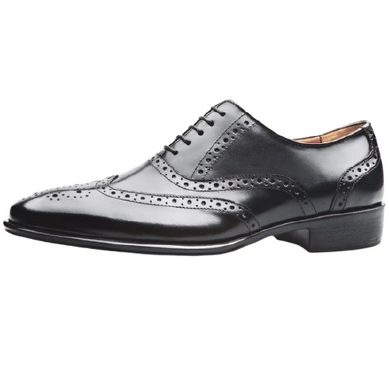 보닌 천연소가죽 알바니윙팁 초경량 수제구두 CSE198BK