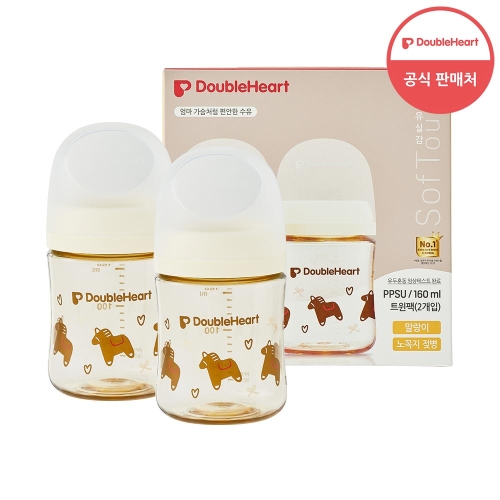 더블하트 모유실감 3세대 헬로베이비 말랑이 젖병 160ml (2개)_이미지