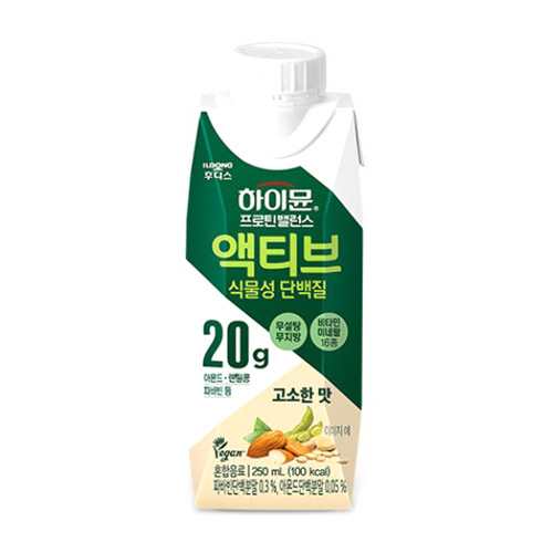 일동후디스 하이뮨 프로틴 밸런스 액티브 식물성 단백질 250ml (72개)_이미지