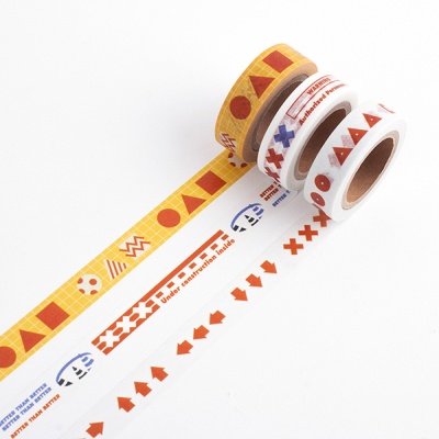 루카랩 레드 사인 마스킹 테이프 12mm x 7m