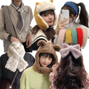  풀문 진주 포인트 꼬임 머리끈 HH250 상품이미지