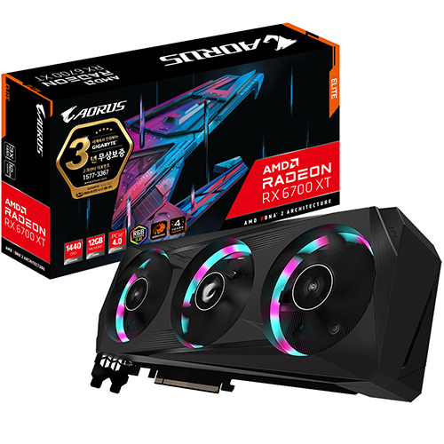 라데온 RX 6700 XT ELITE D6 12GB 제이씨현