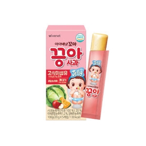아이배냇 꼬마 끙아젤리 사과 100g (1개)_이미지