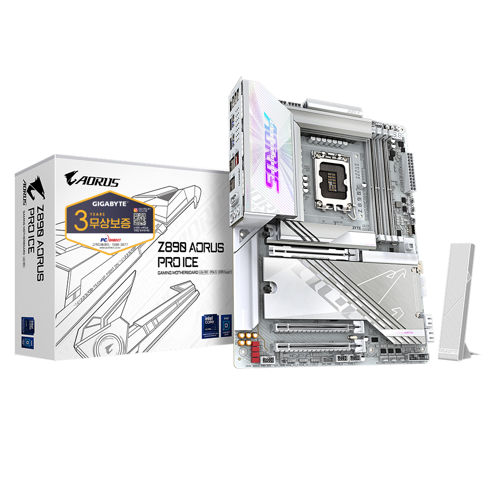 GIGABYTE Z890 AORUS PRO ICE 피씨디렉트이미지입니다. 누르면 해당 게시물로 새창이동합니다.