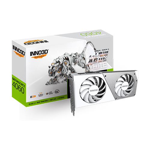 INNO3D 지포스 RTX 4060 OC D6 8GB TWIN X2 WHITE