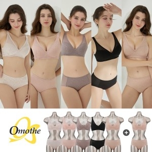오모떼 올데이 에센셜 베이직 브라 팬티 세트 (6세트)