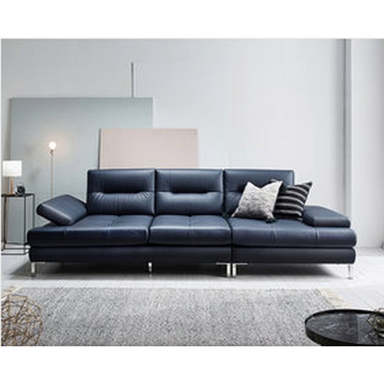 자코모 데바 기능성 슈렁큰 천연가죽 소파 4인용 (스툴별도)