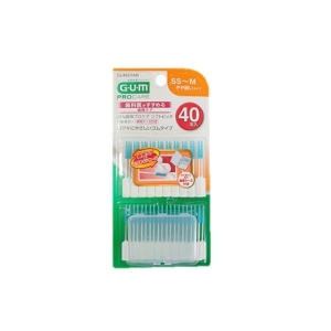 GUM 일회용 부드러운 소프트픽 M 40p (3개)_이미지