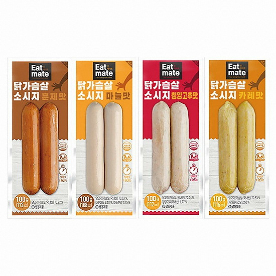 푸드나무 잇메이트 닭가슴살 소시지 혼합 30팩 (1세트)