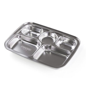 씨엔티코리아 스텐락 다이어트 사각식판 어린이식판 반찬식판 급식판