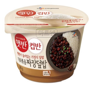 CJ제일제당 햇반 컵반 직화볶음 짜장덮밥 280g (3개)_이미지