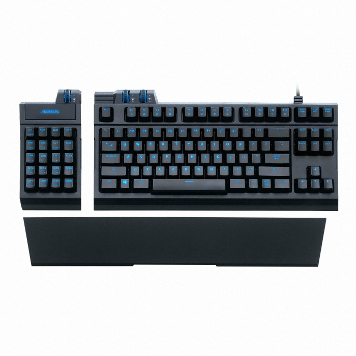 GIGABYTE AORUS THUNDER K7 분리형 기계식 매크로 게이밍키보드 (한글, 적축)_이미지