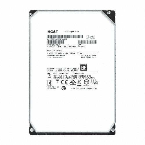 HGST Ultrastar He8 7200/128M (HUH728080ALE600, 8TB)