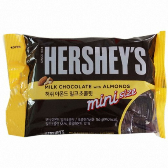 아몬드 밀크 초콜릿 미니사이즈 165g