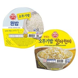 오뚜기 오뚜기밥 발아흑미 210g 6개 + 발아현미 210g 6개