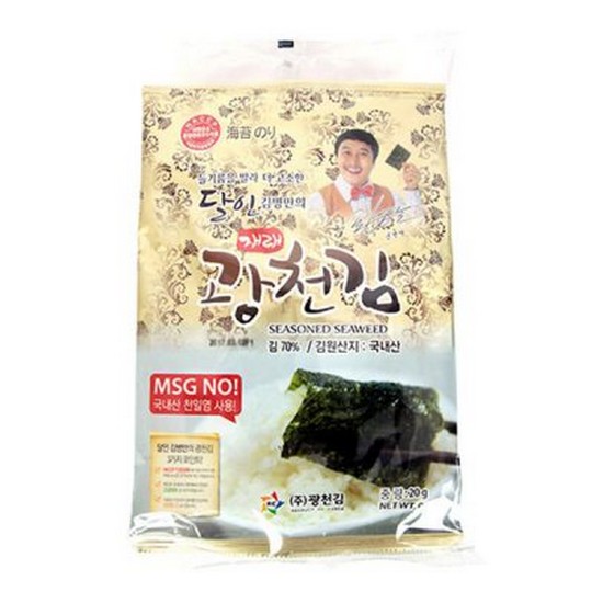광천김 달인 김병만의 재래 광천김 20g (20개)_이미지