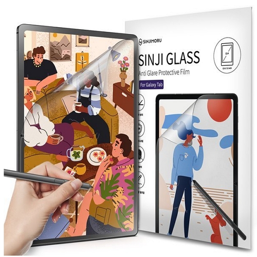 신지모루 갤럭시탭S10 플러스 저반사 지문방지 소프트 필기감 액정보호필름 (액정 1매)