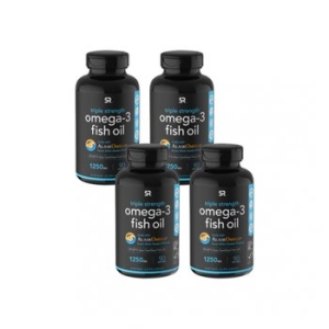 스포츠리서치 오메가3 피쉬 오일 1250mg 90캡슐 (4개)