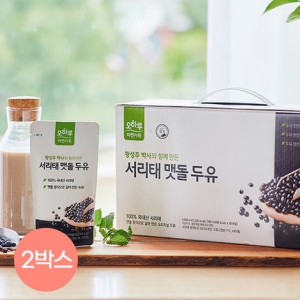 CJ ENM 오하루 자연가득 오하루 자연가득 서리태 맷돌 두유 20팩 2박스