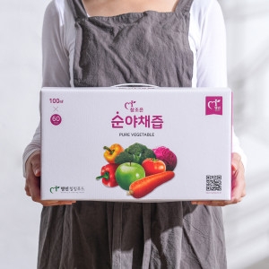신선한 야채와 과일을 추출한 순야채즙 100ml 120포 흡수율 UP 식이섬유 UP