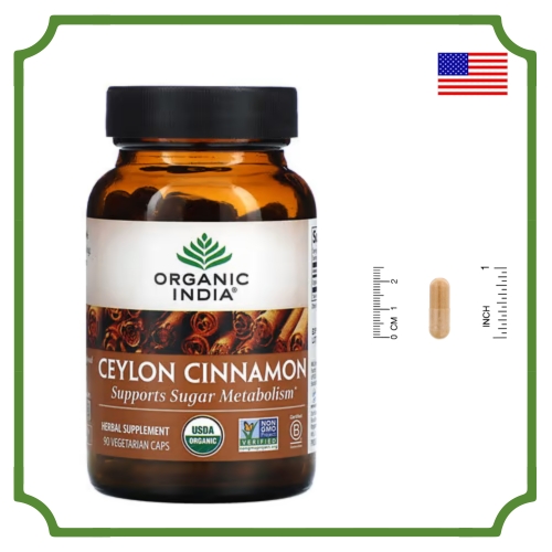 오가닉인디아 실론 시나몬 90정 (1개)