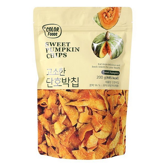 선명농수산 컬러푸드 고소한 단호박칩 200g (1개)