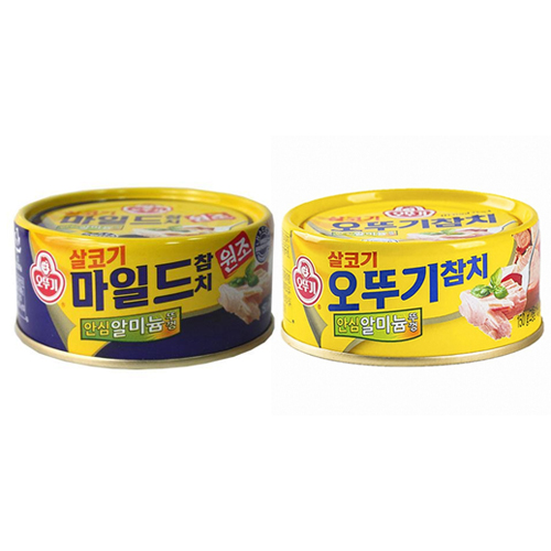 오뚜기 마일드참치 150g+살코기참치 150g (6개)