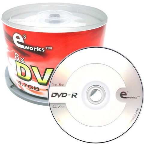 e3works DVD-R 4.7GB 8x 케익 50장_이미지