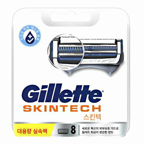 질레트 스킨텍 면도날 (8개)_이미지