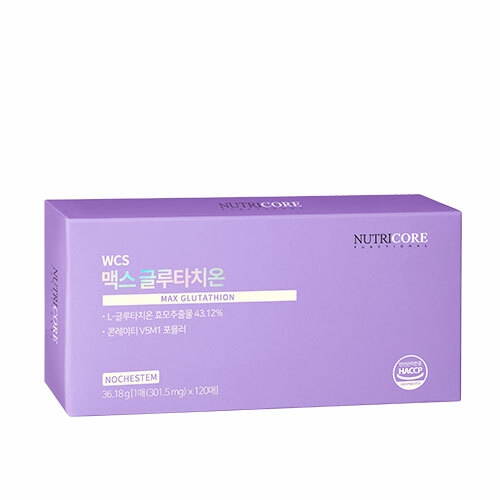 뉴트리코어 WCS 맥스 글루타치온 301.5mg 30매 (4개)