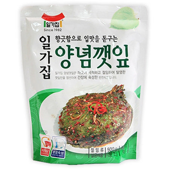 일미농수산 일가집 양념깻잎 500g (2개)_이미지