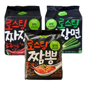 로스팅 짜장면 고추기름 102.5g 4개 +  짜장면 파기름 105g 4개 + 짬뽕 홍게 99.6g 4개