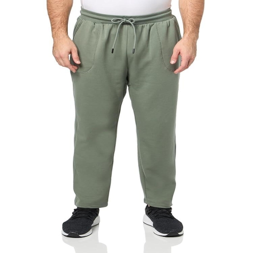 남성용 포근한 플리스 운동용 스웨트팬츠, 아가브 그린., S_175825