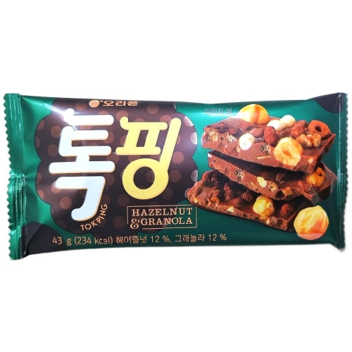 오리온 톡핑 헤이즐넛 그래놀라 43g (13개)