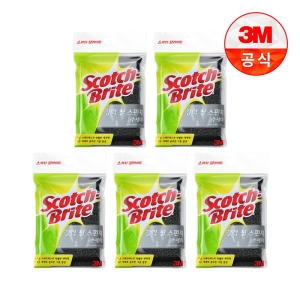 3M 탄냄비/눌은냄비용 철 스펀지 수세미 5개_이미지