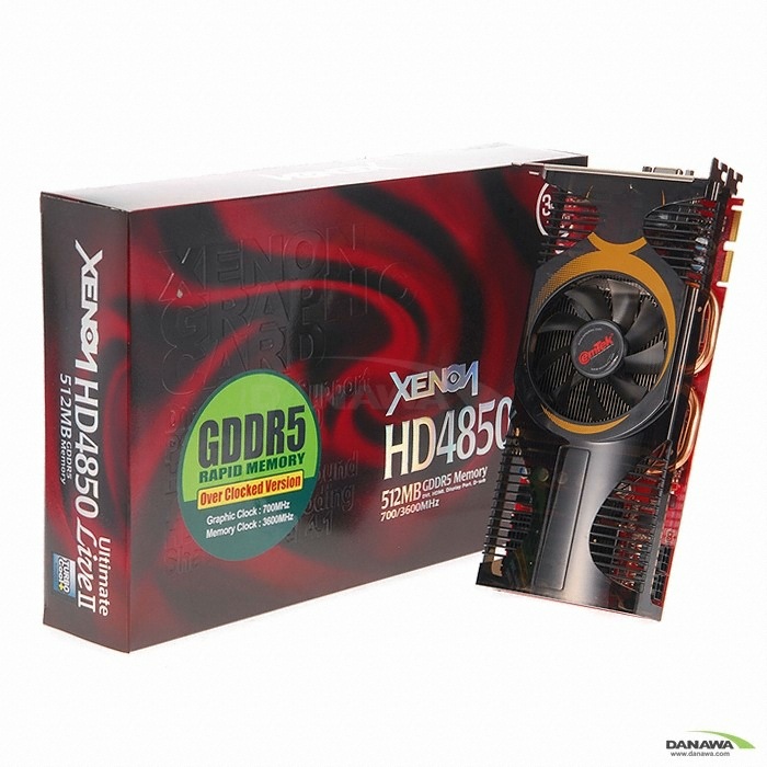 �̿��� XENON �󵥿� HD 4850 Live II Ultimate D5 512MB TURBO Cool