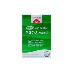 고려은단 식물성 퓨어 알티지 오메가3 기억력+ 600mg 60캡슐