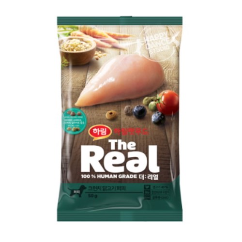 더리얼 독 크런치 닭고기 퍼피 50g (3개)_이미지
