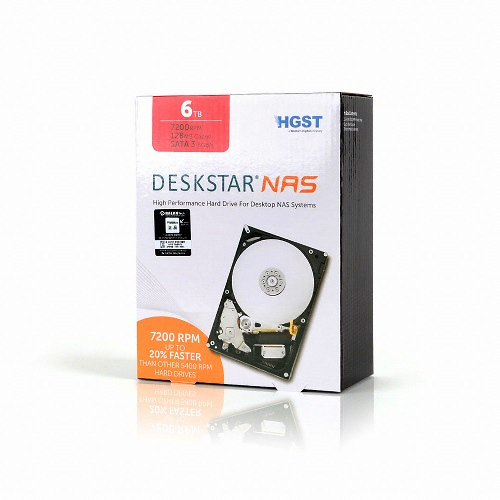 HGST Deskstar NAS 패키지 7200/128M HDN726060ALE614 (6TB)_이미지