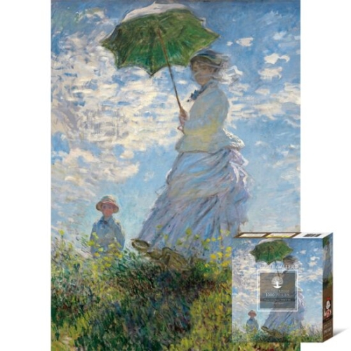 [불명] 1000피스 목재 직소퍼즐 양산을 쓴 여인 PW1009